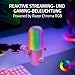 Razer Seiren V3 Chroma - RGB USB-Mikrofon - Supernieren Kondensator-Mikrofon mit Tap-to-Mute (Reaktive Beleuchtung, Digitaler Verstärkungsbegrenzer und integrierter Schockdämpfer) Quartz