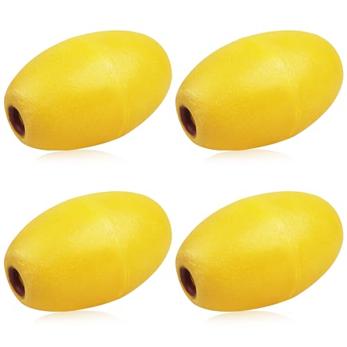 FUSIGO Rope Floats Marine,4pcs Crab Trap Floats Buoy Float Fishing Marker Buoy Plastic Water Buoy for Boats Pool Kayak Crabbing Dock Ski Anchor 3.58" x 5.31"