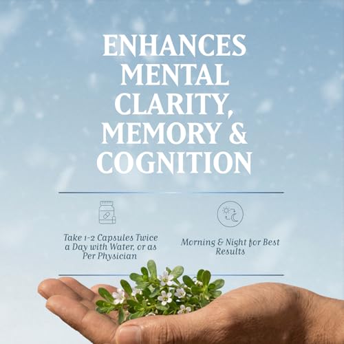 Image of Baidyanath TruSoul Brahmi 60 Veg Capsules | Helps Enhances Mental Clarity, Memory & Cognitive Health | Pure Herbs for Mind Wellness | Promotes Mind Relaxation (Pack of 2)
