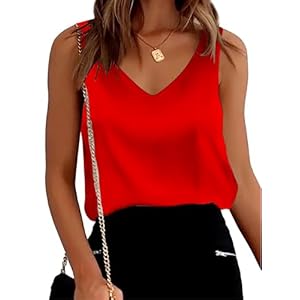 Mawor Satin Tank Tops for Women Loo...