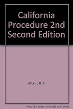 Hardcover California Procedure 2nd Second Edition Book