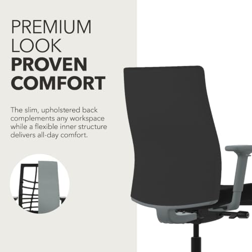 Image of HON Ignition 2.0 Ergonomic Office Chair, Lumbar Support, Desk Chair, Black