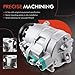 A-Premium Air Conditioner AC Compressor with Clutch Compatible with BMW E53 X5 4.4L 4.8L 2004-2006