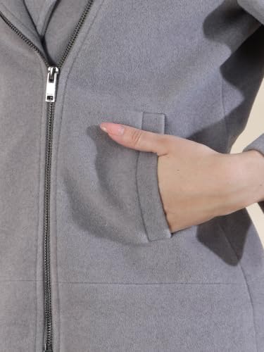 Image of PLAGG Women's Notched Lapel Short Overcoat