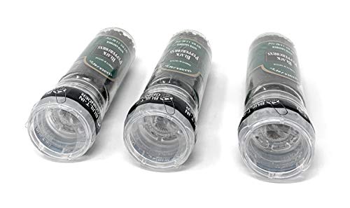Trader Joe's Black Peppercorns Pepper With Grinder -- 3-Pack -- 1.8 Ounces Each #TOP6