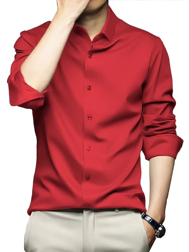 Image of CVC Mens Satin Regular Fit Formal Shirt.