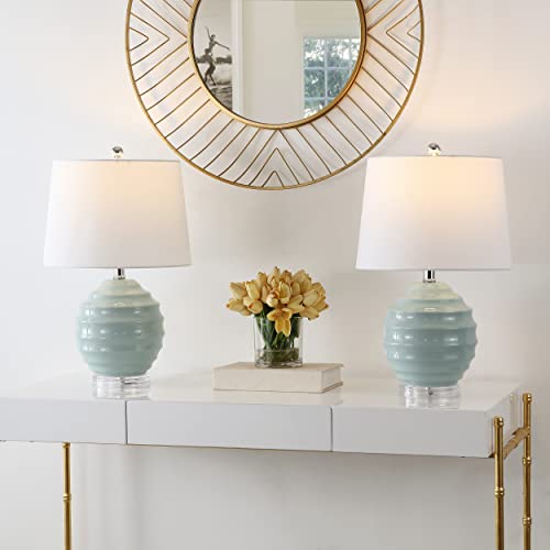 Lámpara de mesa decorativa de cerámica Ivory 22.5 pulg miniatura 3