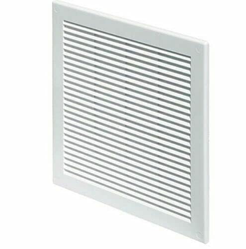 Prostko Ltd White Air Vent Grille - 150Mm X 150Mm / 6'' X 6” Inch - Louvre Flat Ventilation Cover.