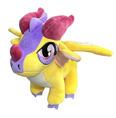EASELR Wings of Fire Dragon Plush Toy Rainwing Dragon Stuffed Animals Pterosaur Plush Flying Dragon Pillow Plushies Gifts for Fans Kids Boys Girls (Kinkajou)