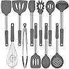 Silicone Kitchen Cooking Utensils Set with Stainless Steel Handle, Spatula Set Utensil Set, Cooking Utensil Set,Kitchen Tools Gadgets for Nonstick Cookware