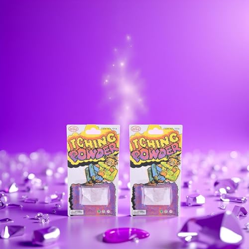 Image of JJLFresheners 2Pcs Purple Helpful Funny Itching Powder Safe Broken Glass Itching Powder Feminine Powders, Easy to Carry, Feminine Care, Feminine Powders (Ength 14cm, Width 7.5cm)
