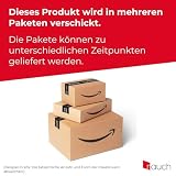 Rauch Möbel Subito Kleiderschrank für Schlafzimmer, Kinderzimmer, Flur, Garderobe, 2-türig mit Spiegel, Farbe Weiß, inkl. 2 Kleiderstangen, 2 Einlegeböden, Breite 136 cm