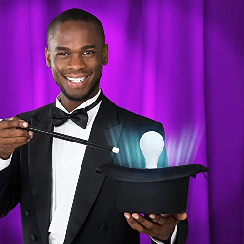 Milesmagic Close Up Comedy Magic Lamp Led Glow In Hand, Push Button Model Gimmick Battery Light Bulb For Magic Trick, White #TOP6