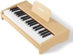 STRICH 37 Keys Kids Piano Keyboard, Digital Piano for Children, Oak Color, SEK-37