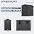 Devoko 4×8 FT Resin Outdoor Storage Shed, Garden Shed with Floor, Lockable Door and Two Windows, Waterproof Outside Plastic shed for Backyard Bike, Tools, Lawn Mower, Dark Grey