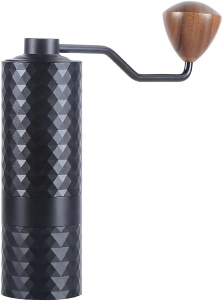 420 Stainless Steel Conical Burr Manual Handle Coffee Bean Grinder Mill Machine(G2-Black)