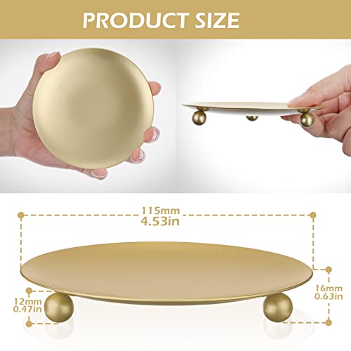 Honeydak Candle Holder Iron Candlestick Holders Gold Stand Decorative Metal Pedestal For Led Pillar Wax Candles Baby Shower Thanksgiving Incense Cones (24 Pieces) #TOP1