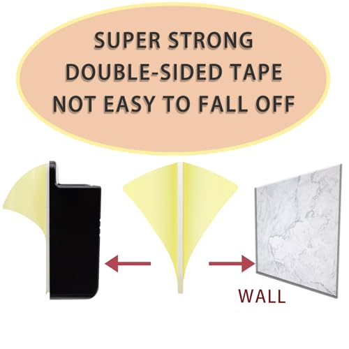 Support mural pour téléphone noir pour ne plus perdre vos télécommandes