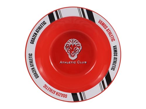 Cypbrands Marchi Cyp- Athletic Club, Set Di Piatti E Bicchieri, Escursione, Campeggio, Stoviglie, Ciotola, Colore Rosso, Prodotto Ufficiale