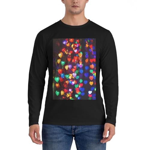 T-shirt décontracté à motif cœur : le top pour homme idéal en soirée romantique