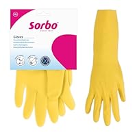 Sorbo Haushaltshandschuhe – Passgenauer Sitz, extra lange Stulpe, guter Grip, wiederverwendbare Reinigungshandschuhe aus strapazierfähigem Material, Größe XL