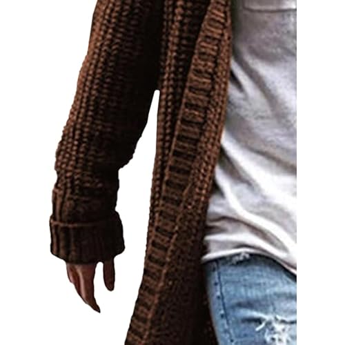 Suéter de cuello chal de hombre abrigo casual de punto grueso con botones para invierno 2