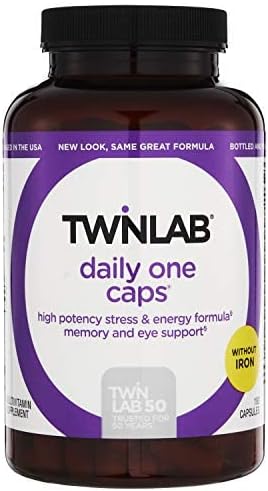 Cápsulas diarias de mineral multivitamínico y mineral sin hierro por Twinlab, 524, 1, 1