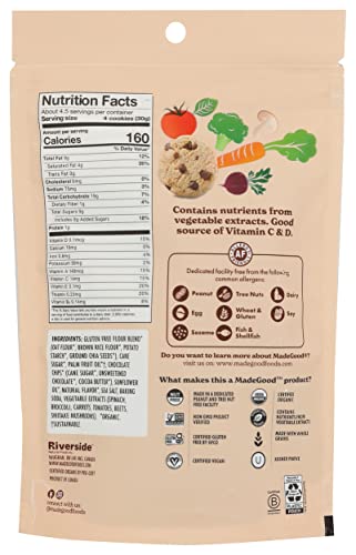 Madegood Organic Chocolate Chip Cookies, 5 Oz #TOP1