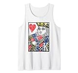 Photo Gallery king of hearts vintage look distressed playing card canotta Photo Gallery king of hearts vintage look distressed playing card canotta