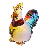 Fabriquée avec des matériaux en cristal artificiel résistants, cette sculpture de poulet ne se décolore pas et ne s'use pas, offrant un éclat permanent à la décoration intérieure, même dans les petits espaces. magnifique petit oiseau en cristal, sculpture de coq sculptée décorative