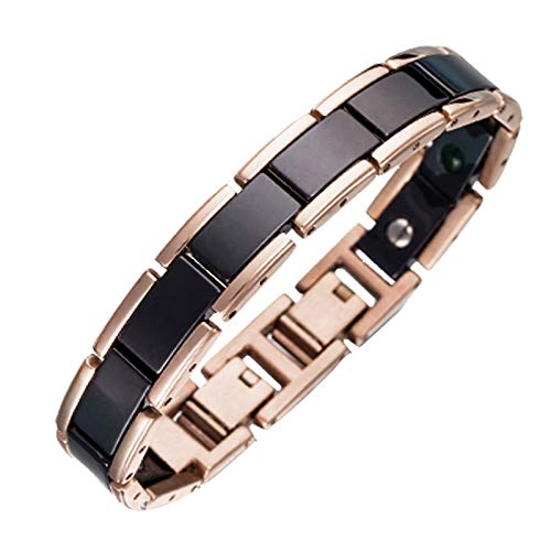 Lunavit Bracciale Olymp Giada Nero/Dorato rosé