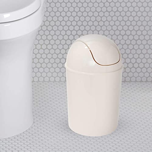 Umbra Mini Waste Can, 1.25 Gallon With Swing Lid (Linen) #TOP4