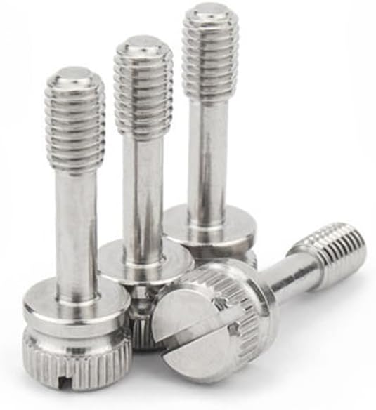 M8 Slotted Screw GB839 Thumb Anti-Loose Bolts Knurled Unbreakable Bolt Stainless Steel 2PCS - (Thread Diameter: M8x40mm(2pcs))