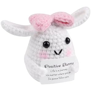 Emotional Support Easter Bunny, Good Luck Cute Romantic Funny Gifts for Women, Decoration for Kid