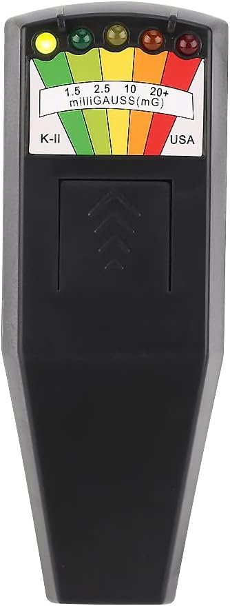 Ghost Hunting Equipment, K2 Digital Ghost Detector, Handheld EMF Meter, 5 LED Magnetic Field Detector, for Office, Home, Ghost Hunting, 50Hz-20,000Hz, Black