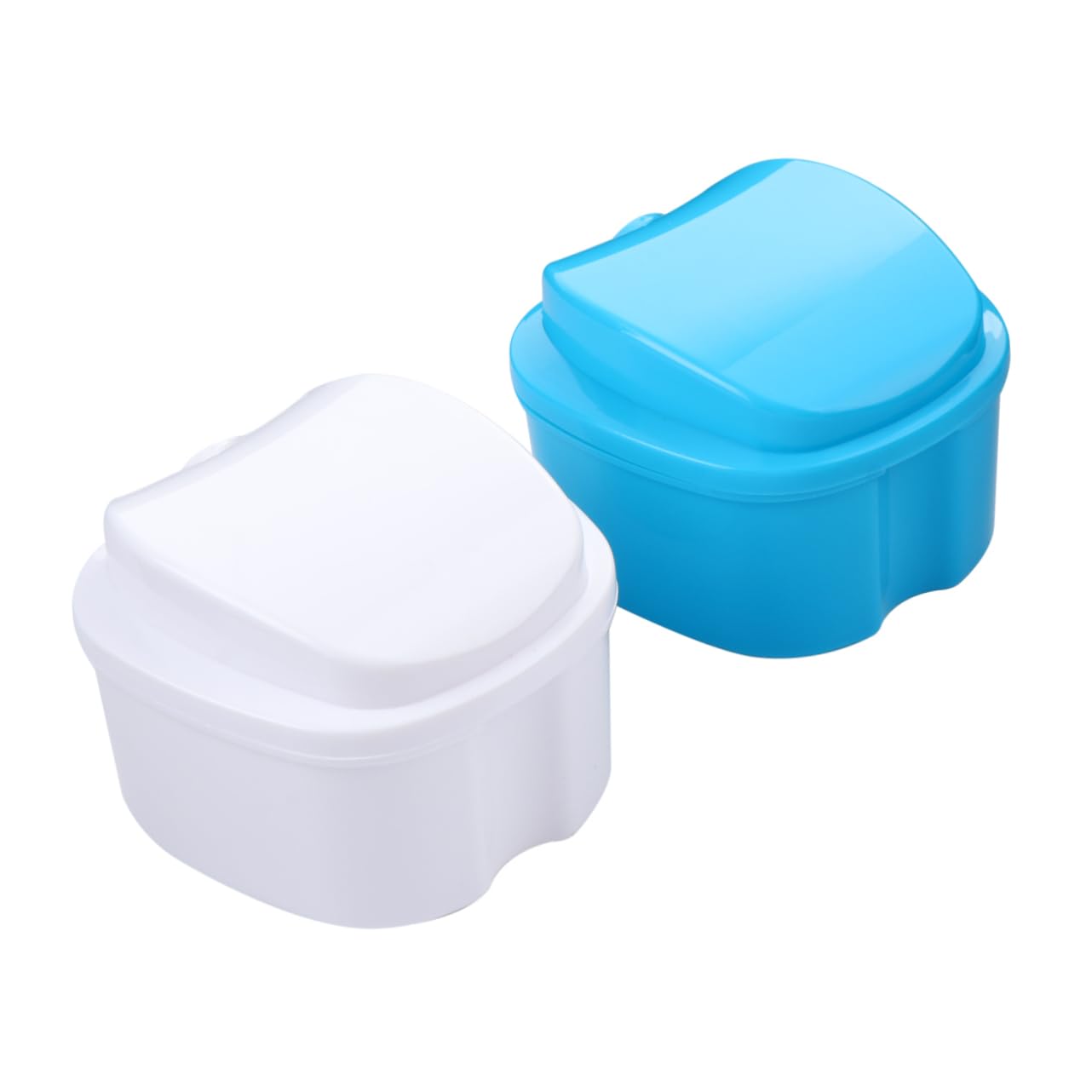 FRCOLOR 8pezzi Scatola Per Apparecchi Dentali Contenitore Pratico e Sicuro Per Denti Finti Custodia Per Retainer Design Elegante e Facile Da Usare Per Uso Quotidiano e Occasioni Speciali