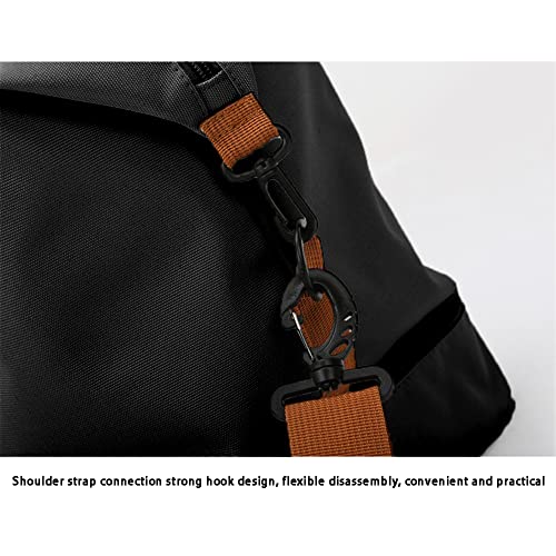 Travel Duffel Bag with Shoes Compartment, Sport Gym Duffle Holdall Bag Training Handbag Yoga Bag Travel Overnight,Waterproof Large Sports Duffel Bag Training Handbag Black 46 * 28 * 25cm3