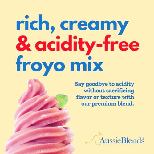 image for AussieBlends All Natural Acidity-Free Frozen Yogurt Mix For Froyo | Ac