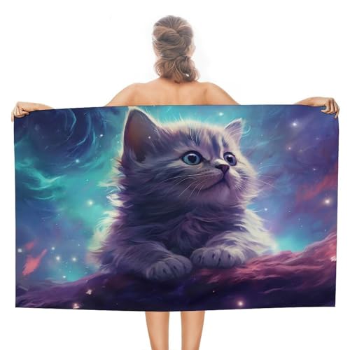 Serviette de plage grande taille drap de bain absorbant pour piscine