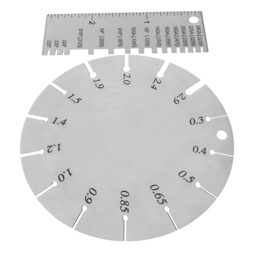 2Pcs Stainless Steel Thickness Gauge Tool
