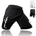 Gold BJJ Jiu Jitsu Shorts - IBJJF Approved No Gi Fight Short - for Grappling, MMA, Wrestling, Muay Thai & Boxing (Medium) Black