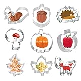 Photo Gallery wusjcof set di 9 formine biscotti autunno in acciaio inox, stampi biscotti zucca e foglie per bambini, ideali per halloween e thanksgiving Photo Gallery wusjcof set di 9 formine biscotti autunno in acciaio inox, stampi biscotti zucca e foglie per bambini, ideali per halloween e thanksgiving