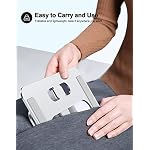 RIWUCT Foldable Laptop Stand, Height Adjustable Ergonomic Computer Stand for Desk, Aluminum Portable Laptop Riser Holder Notebook Mount Compatible with MacBook Pro Air, HP, Dell 10-16" - Image 4