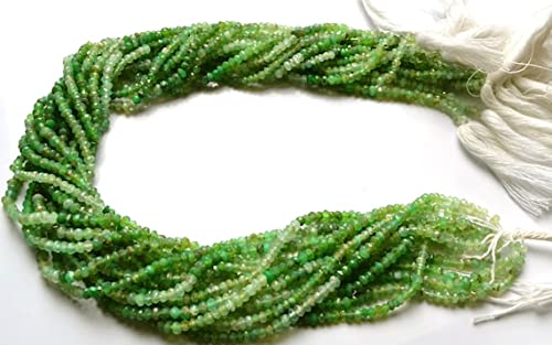 Opale Verte du Pérou en perles facettées pour créer vos bijoux