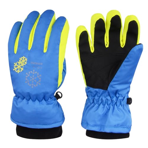 JEELAD Kids Ski Gloves, Warm Winter Snow Gloves for Boys Girls