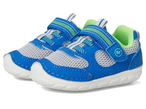 Stride Rite Unisex-Child SM Turbo Athletic Blue Grey Size 3