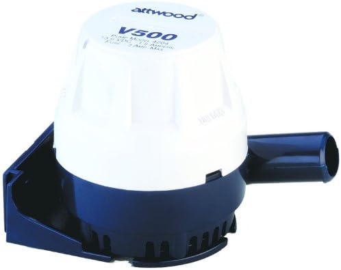 Amazon Com Attwood V Series Bilge Pump 500gph Boat Fuel Tanks Sports Outdoors