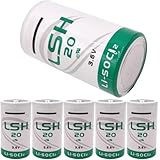 (Pack of 6) 3.6V 13Ah LSH20 D Size Lithium Thionyl Chloride Battery Compatible with LSH20 Battery LSH 20 ER34615M D Size Lithium Battery, for Alarm Systems GPS Systems Battery