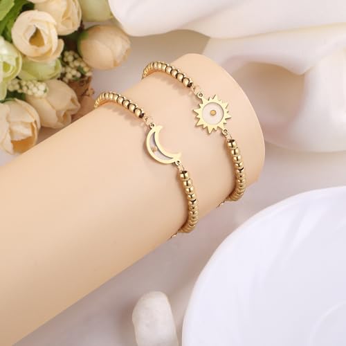 Image of Matching Mother Daughter Bracelets for 2 Daughter and Mother Jewelry for Daughter Gifts From Mom, Inspirational Jewelry for Daughter Mother Gift