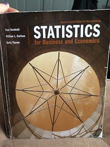 Statistics for Business and Economics Second Custo 0558713114 Book Cover